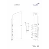 Панель TWIN BS душевая из нержавеющей стали с форсунками Ceruttispa CT9986, цвет хром