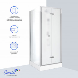 Душевая кабина Ceruttispa БЕЛЛА (BELLA) 90F (90x90x215-225)