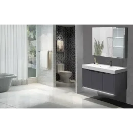 Комплект мебели MAIELLA 100 тумба 1005х460х510 с зеркальным шкафом и двойной раковиной, сифоном и двойным сливным шлангом Ceruttispa