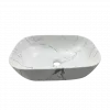 Раковина CR8215MMW накладная, мрамор матовый белый, прямоугольная 455х320х135 Ceruttispa