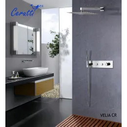Панель VELIA CR  душевая встраиваемая из нержавеющей стали Ceruttispa CT10398, цвет хром