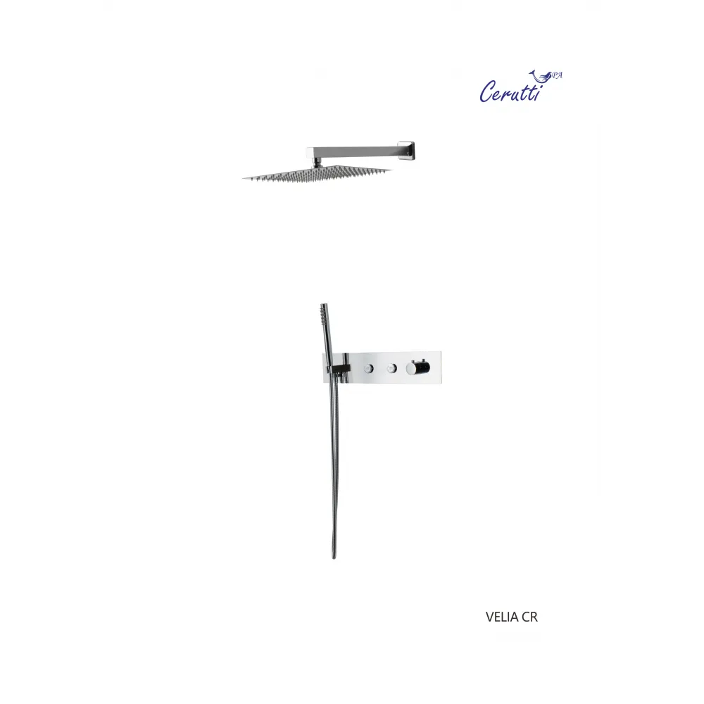 Панель VELIA CR  душевая встраиваемая из нержавеющей стали Ceruttispa CT10398, цвет хром