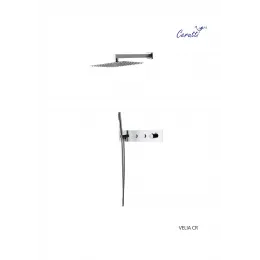 Панель VELIA CR  душевая встраиваемая из нержавеющей стали Ceruttispa CT10398, цвет хром