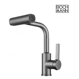 Смеситель SOPHIA GR из нержавеющей стали  для кухни BOCH MANN, цвет CЕРЫЙ