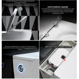 Унитаз ARGENTERA  Aria Pulse подвесной с функцией импульсного смыва, БЕЗ РАМЫ (585х360х330) Ceruttispa CT10590