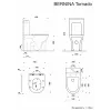 Унитаз BERNINA Tornado напольный безободковый CT10815 (665х350х830) Ceruttispa