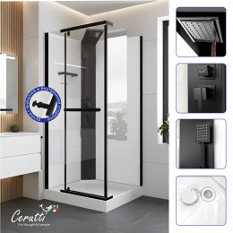Душевая кабина Ceruttispa МИМИ (MIMI) 90B (90x90x215-225)