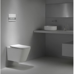 Унитаз MAIELLA Aria MW  ТЕРМООБЖИГ (не плёнка) подвесной безободковый белый матовый Ceruttispa CT9164 (500х350х320)