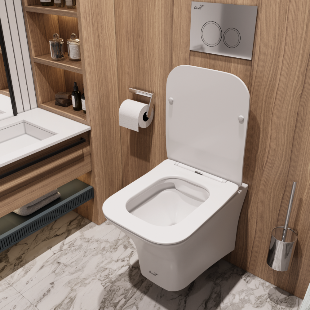 Унитаз VETTORE Aria MW ТЕРМООБЖИГ (не плёнка) подвесной безободковый белый матовый Ceruttispa CT9242 (480х340х350)
