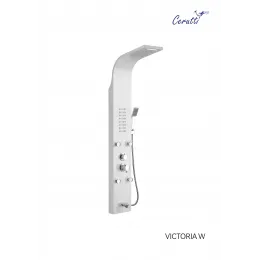 Душевая панель Ceruttispa ВИКТОРИЯ (VICTORIA) W CT9979 из нержавеющей стали, цвет белый