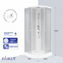 Душевая кабина PARLY EF931 (90х90х210)