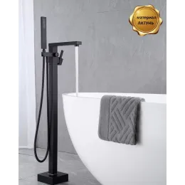 УЦЕНКАСмеситель напольный BOCH MANN АЛБАНО (ALBANO) Black BM8923 из латуни, цвет черный