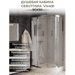 Душевая кабина Ceruttispa ВИВА (VIVA) 91 (90x90x215)