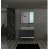 Комплект мебели MAIELLA 70 тумба 705х460х510 с зеркальным шкафом и двойной раковиной, сифоном и двойным сливным шлангом Ceruttispa
