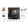 Комплект мебели MAIELLA 70 тумба 705х460х510 с зеркальным шкафом и двойной раковиной, сифоном и двойным сливным шлангом Ceruttispa