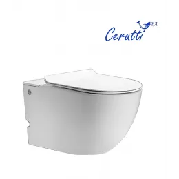 Унитаз BARBARIA Aria Pulse подвесной с функцией импульсного смыва, БЕЗ РАМЫ (585х360х330) Ceruttispa CT10591