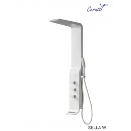 Душевая панель Ceruttispa СЕЛЛА (SELLA) W CT8988 из нержавеющей стали, цвет белый