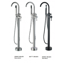 Смеситель напольный BOCH MANN БРАЙС (BRAIES) Matt Black BM8921 из латуни, цвет матовый черный