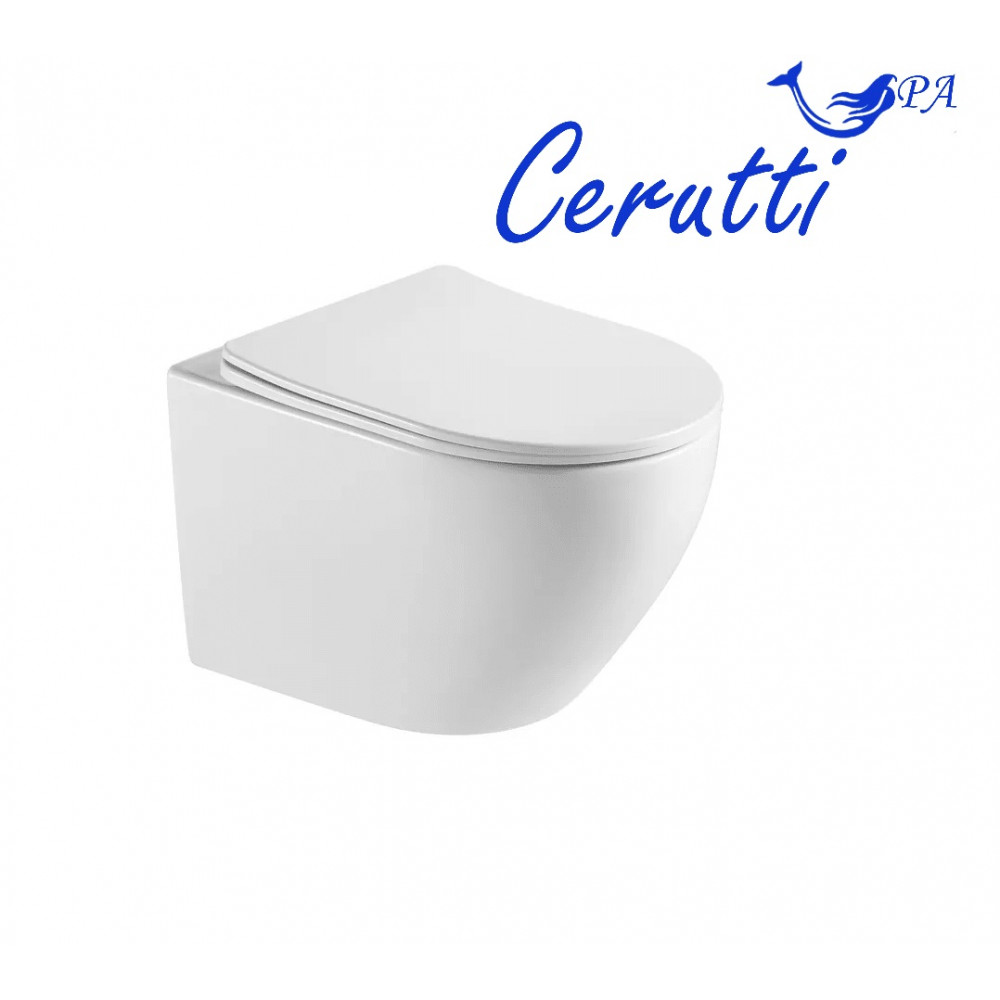 Унитаз SELLA  Aria подвесной безободковый Ceruttispa CT7183 (490х360х325)