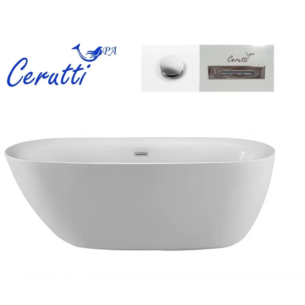 Ванна COMO акриловая отдельностоящая Ceruttispa (1700x750x560)