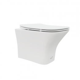 Унитаз подвесной Ceruttispa ВЕТТОРЕ (VETTORE) Aria MW CT9242 безободковый (480х340х350) белый матовый, ТЕРМООБЖИГ (не плёнка)