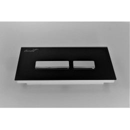 Кнопка смыва для инсталляций Ceruttispa (черная, из закаленного стекла), CR06BK