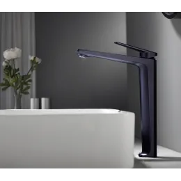 Смеситель VIVA XLB для раковины, BOCH MANN BM9135 высокий ЧЕРНЫЙ матовый