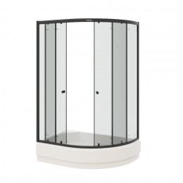 Уголок ZEM1201ВL душевой PARLY с поддоном (120х80х195)