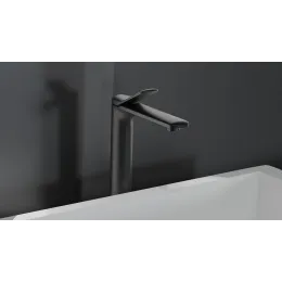 Смеситель BERNINA B XL для раковины BOCH MANN BM9629 высокий, ЧЕРНЫЙ матовый