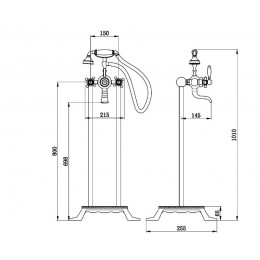 Смеситель VICO G для отдельностоящей ванны BOCH MANN BM9653