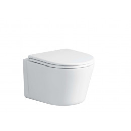 Унитаз SANTA Aria подвесной безободковый широкий Ceruttispa CT9666 (485х410х355)