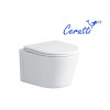 Унитаз SANTA Aria подвесной безободковый широкий Ceruttispa CT9666 (485х410х355)