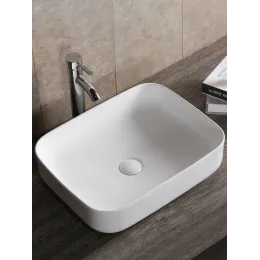 Раковина CR0084 накладная, белая, прямоугольная 500х400х135 Ceruttispa