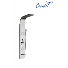 Панель душевая из нержавеющей стали, с форсунками Ceruttispa CT9987, серебро, TWIN S