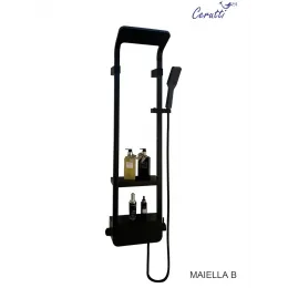 Душевая панель Ceruttispa МАЙЕЛЛА (MAIELLA) B CT8985 из нержавеющей стали, цвет черный