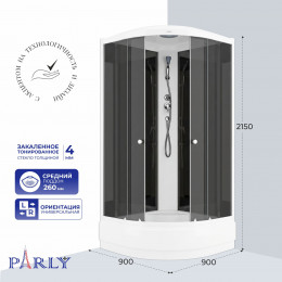 Душевая кабина PARLY ECM921 (90х90х215)