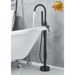 Смеситель напольный BOCH MANN БРАЙС (BRAIES) Matt Black BM8921 из латуни, цвет матовый черный