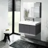 Комплект мебели MAIELLA 80 тумба 805х460х510 с зеркальным шкафом и двойной раковиной, сифоном и двойным сливным шлангом Ceruttispa