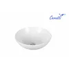 Раковина CR3301GW накладная, белая, круглая, 400х400х140 Ceruttispa