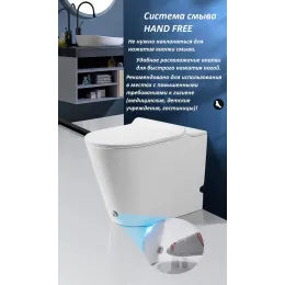 Унитаз DISGRAZIA Pulsе приставной с функцией импульсного смыва Ceruttispa CT7269 (600x360x410)