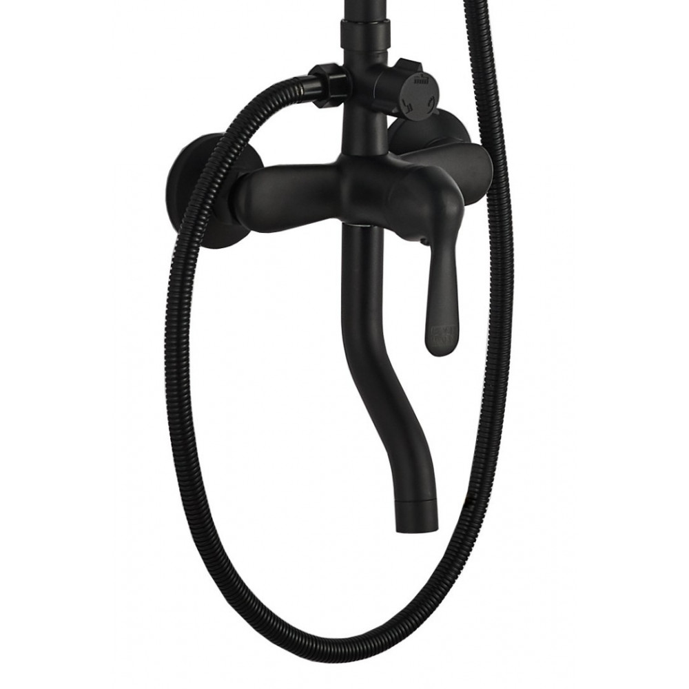 Стойка ECO Quadro Black душевая BOCH MANN BM8427