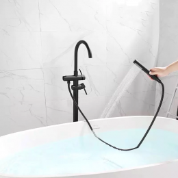 Смеситель BRAIES Matt Black для отдельностоящей ванны BOCH MANN BM8921