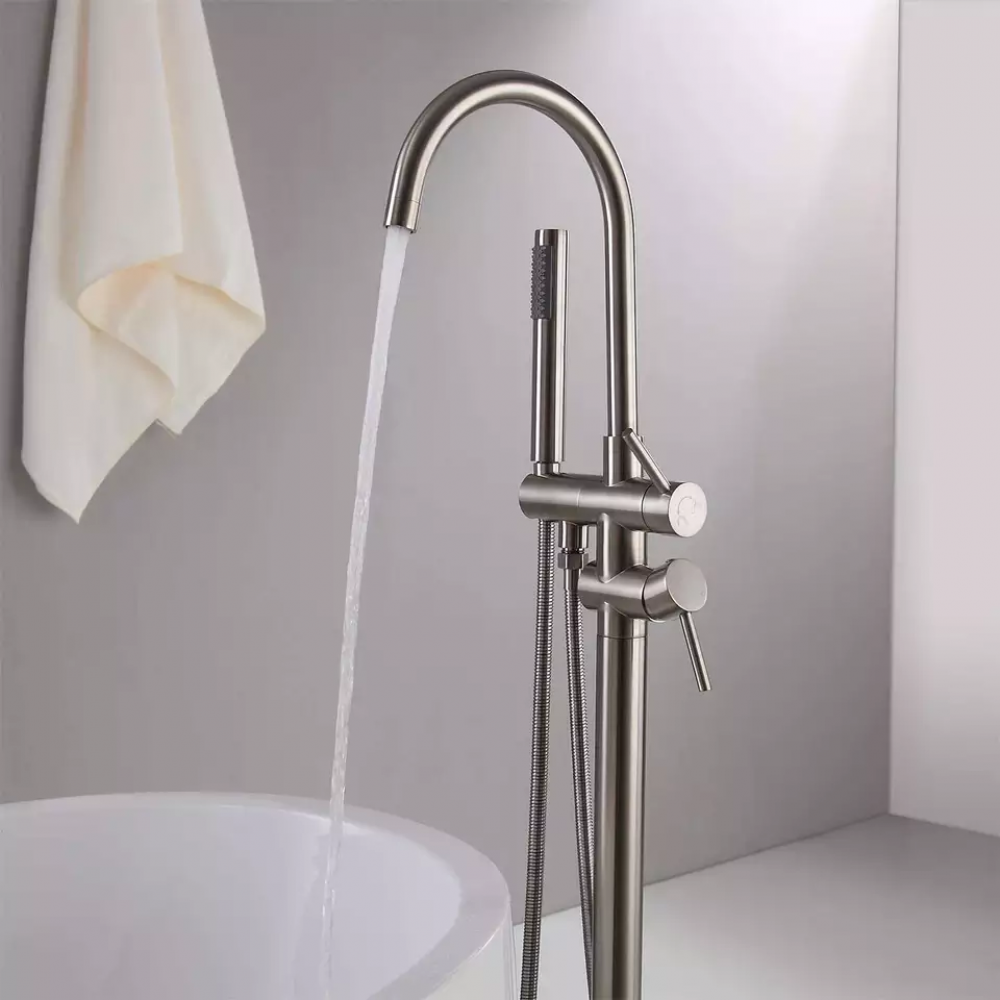 Смеситель BRAIES Brush Nickel для отдельностоящей ванны BOCH MANN BM8922