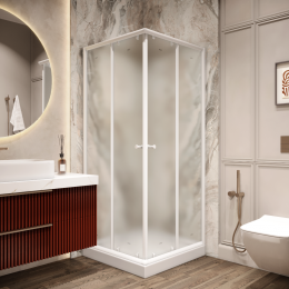 Уголок ZFQ81 душевой PARLY с поддоном (80х80х190)