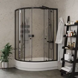 Уголок ZEM1201ВR душевой PARLY с поддоном (120х80х195)