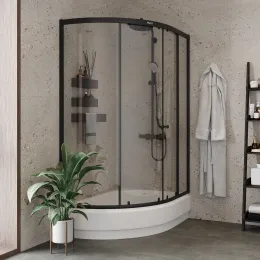 Уголок ZEM1201ВR душевой PARLY с поддоном (120х80х195)