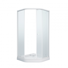 Уголок ZEР91FR душевой PARLY с поддоном (90х90х197)
