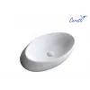 Раковина CR0058C накладная, белая, смещенный овал 690х450х160 Ceruttispa