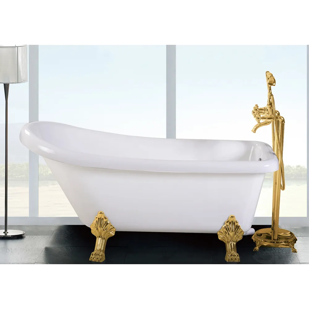 Ванна VITO 150G (1550x740x750) на львиных лапах (золото) Ceruttispa