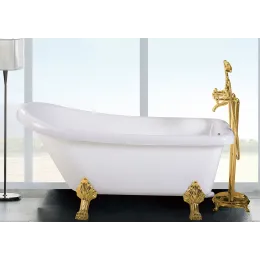 Ванна VITO 150G (1550x740x750) на львиных лапах (золото) Ceruttispa